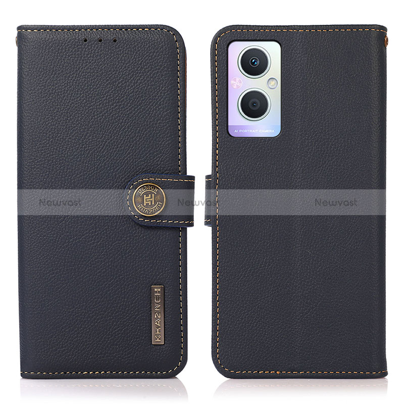 Leather Case Stands Flip Cover Holder B02H for Oppo Reno7 Z 5G