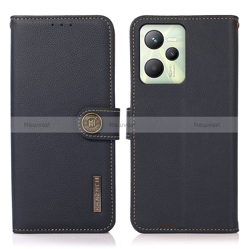 Leather Case Stands Flip Cover Holder B02H for Realme C35