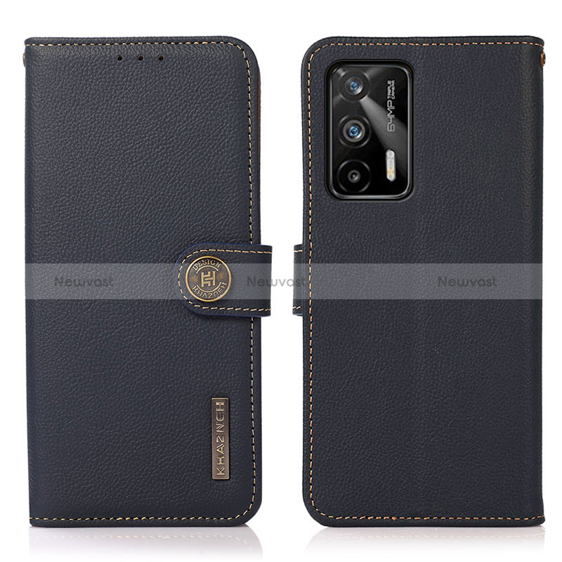 Leather Case Stands Flip Cover Holder B02H for Realme Q3 Pro 5G