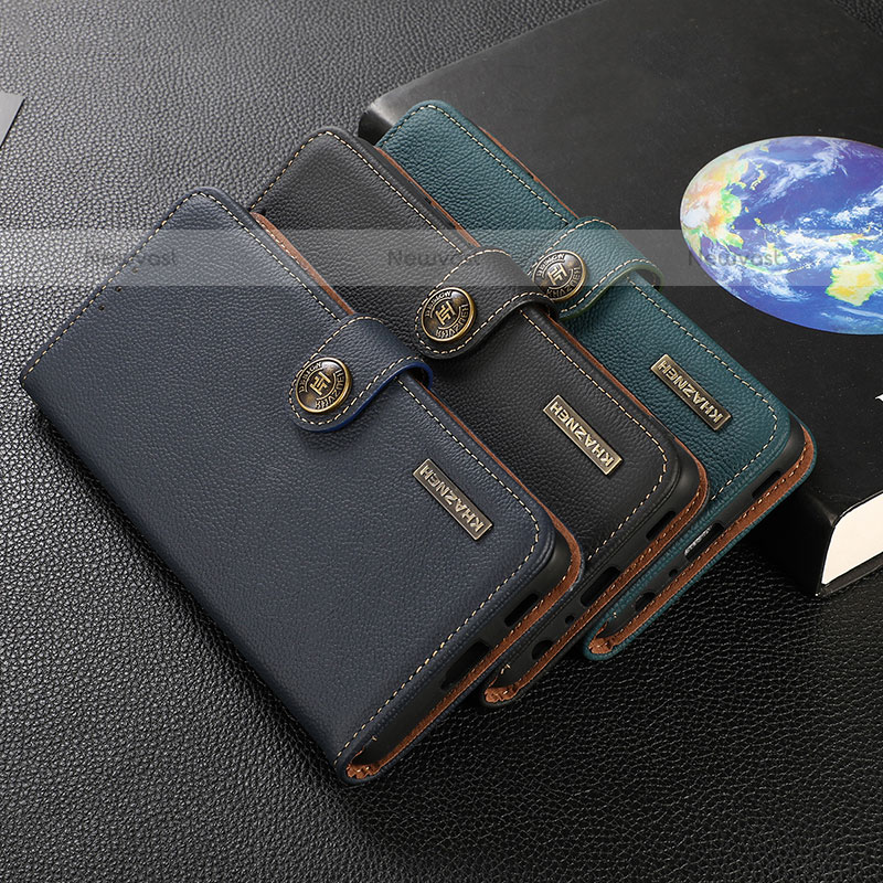 Leather Case Stands Flip Cover Holder B02H for Samsung Galaxy A02s