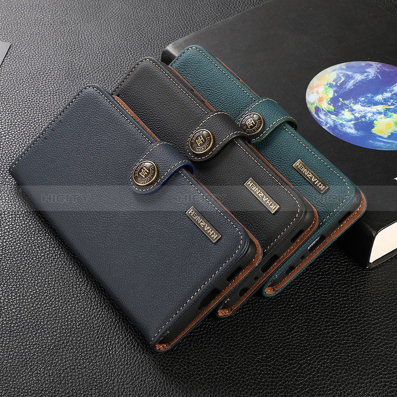 Leather Case Stands Flip Cover Holder B02H for Samsung Galaxy A72 5G