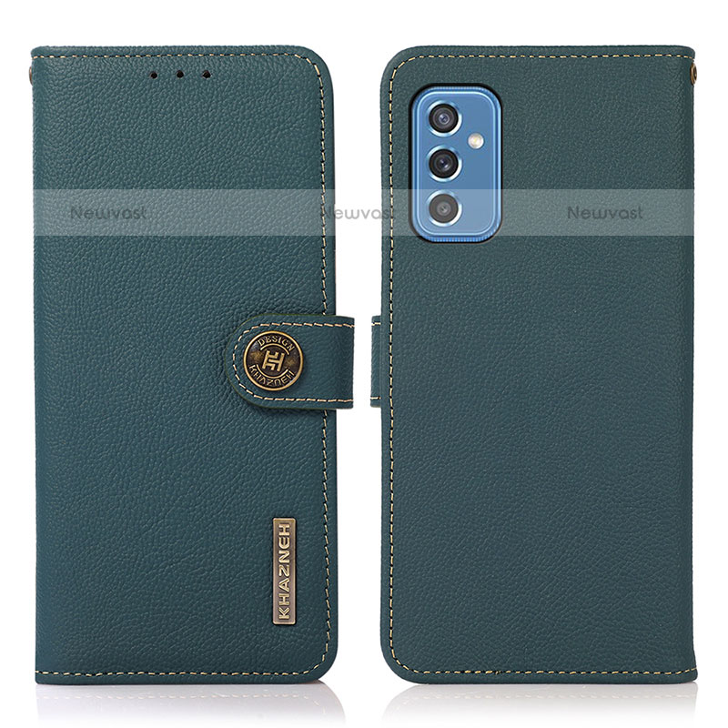 Leather Case Stands Flip Cover Holder B02H for Samsung Galaxy M52 5G