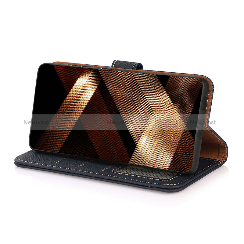 Leather Case Stands Flip Cover Holder B02H for Sharp Aquos R6
