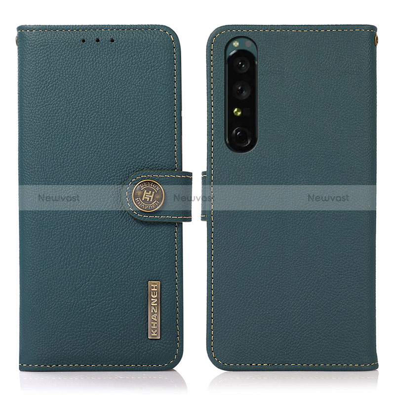 Leather Case Stands Flip Cover Holder B02H for Sony Xperia 1 IV SO-51C