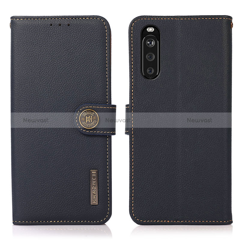 Leather Case Stands Flip Cover Holder B02H for Sony Xperia 10 III SOG04