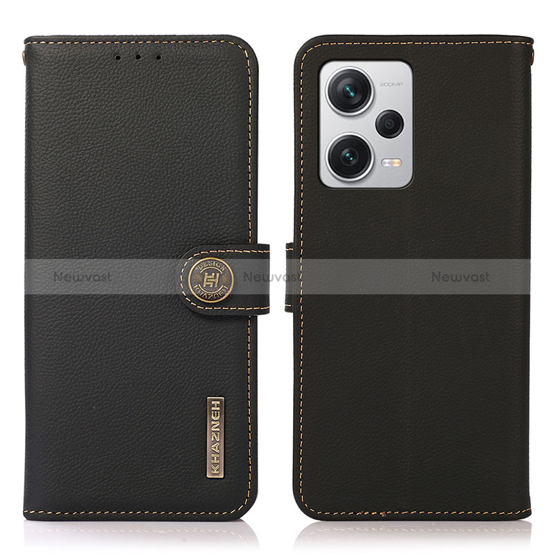 Leather Case Stands Flip Cover Holder B02H for Xiaomi Redmi Note 12 Explorer