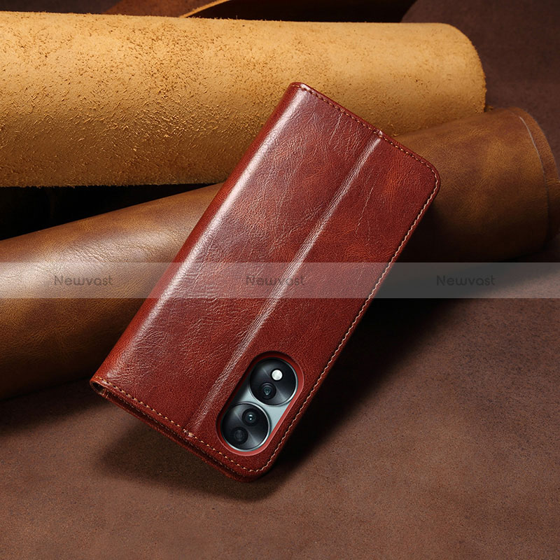 Leather Case Stands Flip Cover Holder B02S for Huawei Honor 70 5G