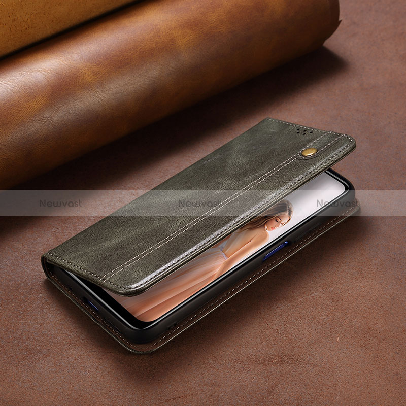 Leather Case Stands Flip Cover Holder B02S for Huawei P50 Pro