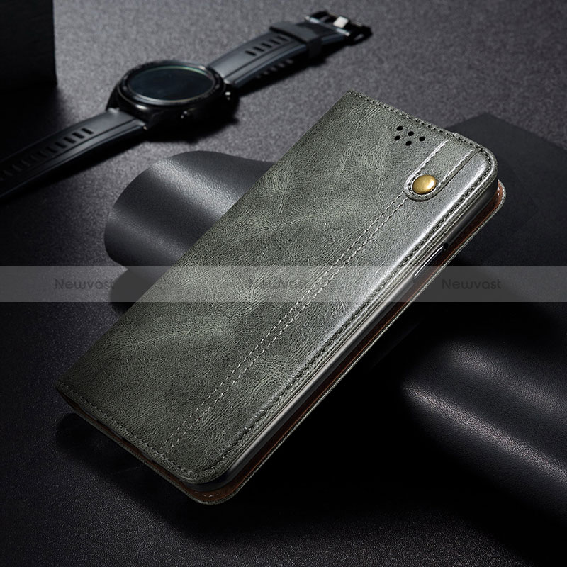 Leather Case Stands Flip Cover Holder B02S for Realme 8 5G