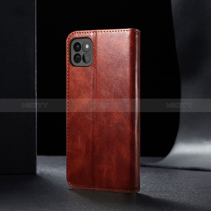 Leather Case Stands Flip Cover Holder B02S for Samsung Galaxy F42 5G