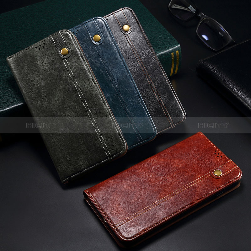 Leather Case Stands Flip Cover Holder B02S for Samsung Galaxy F42 5G