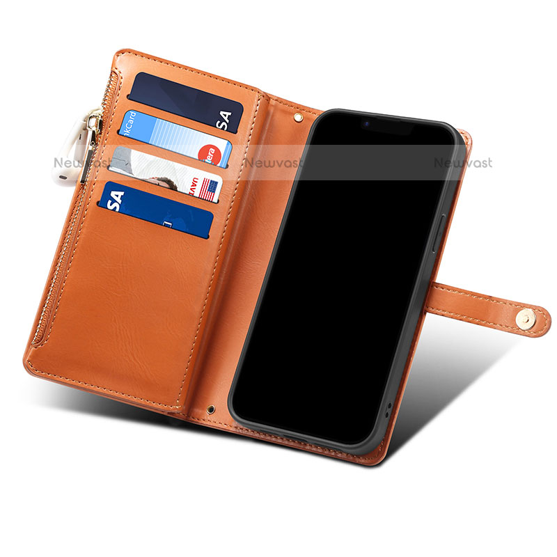 Leather Case Stands Flip Cover Holder B02S for Samsung Galaxy Note 20 5G