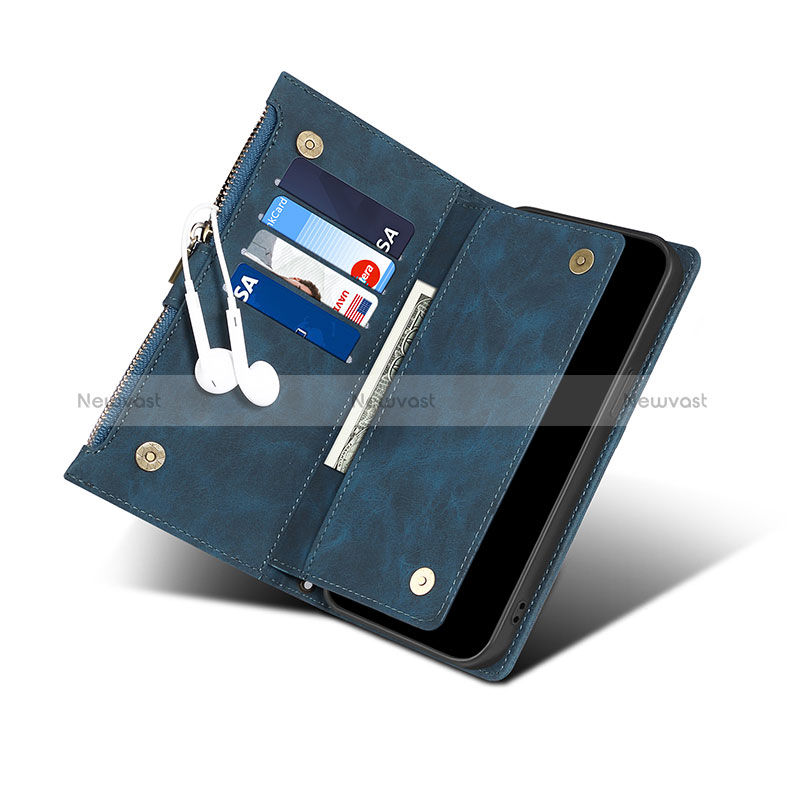 Leather Case Stands Flip Cover Holder B02S for Samsung Galaxy S20 FE 4G