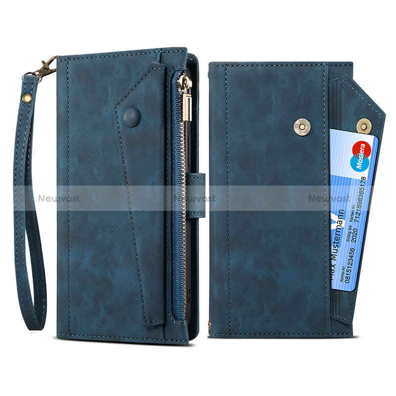 Leather Case Stands Flip Cover Holder B02S for Samsung Galaxy S20 Lite 5G