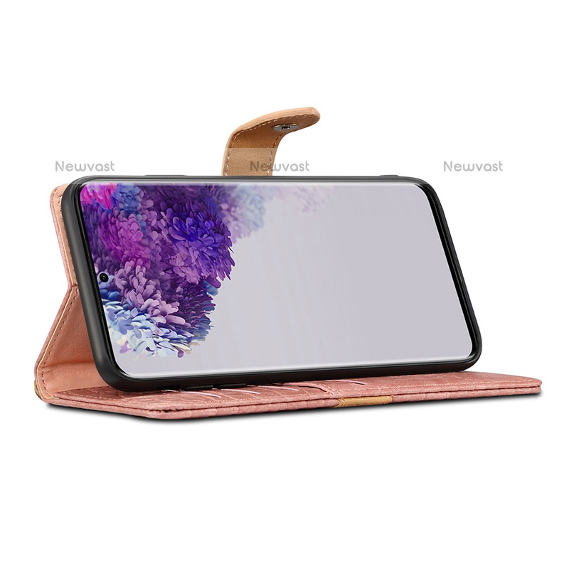 Leather Case Stands Flip Cover Holder B02S for Samsung Galaxy S20 Plus 5G