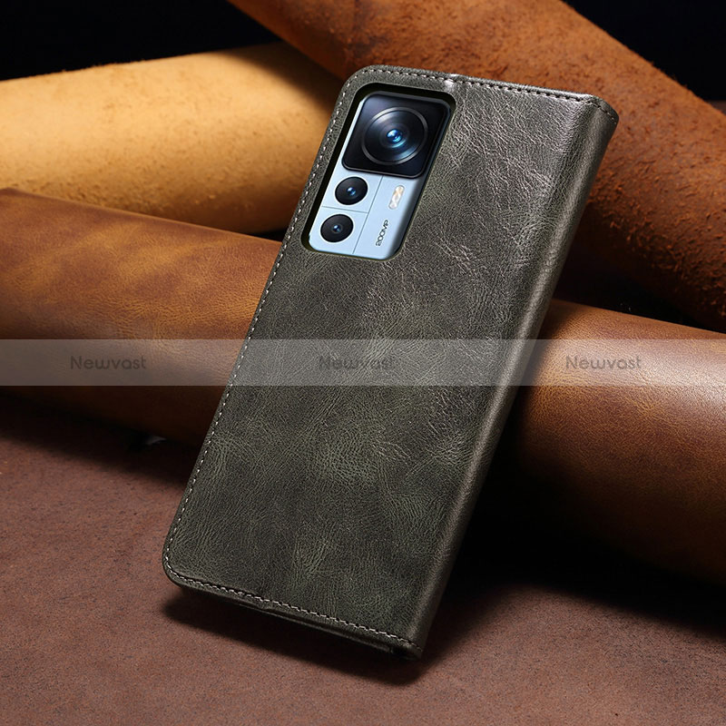 Leather Case Stands Flip Cover Holder B02S for Xiaomi Mi 12T 5G