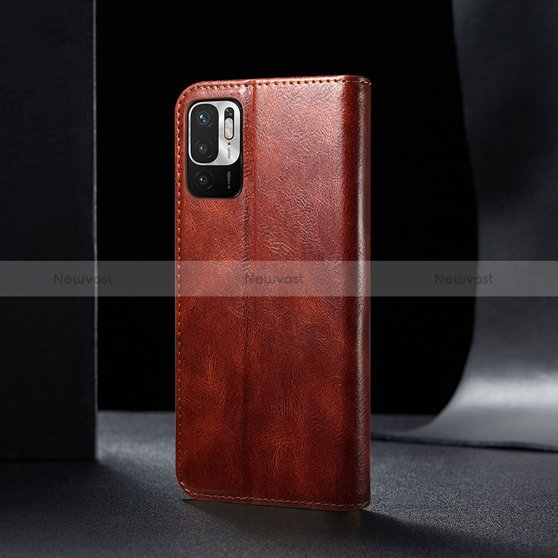 Leather Case Stands Flip Cover Holder B02S for Xiaomi POCO M3 Pro 5G