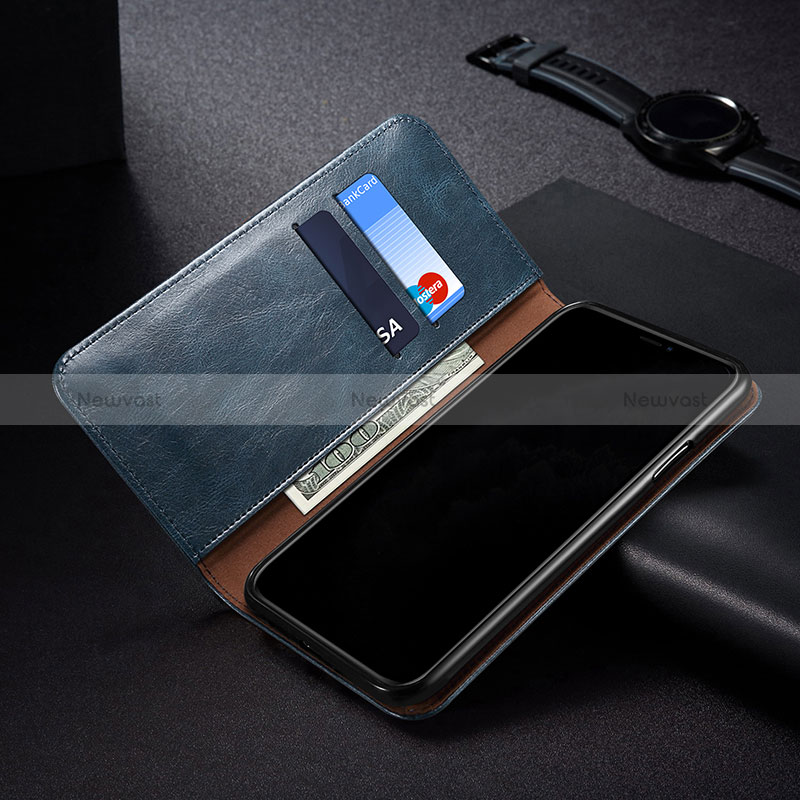 Leather Case Stands Flip Cover Holder B02S for Xiaomi Redmi Note 10T 5G