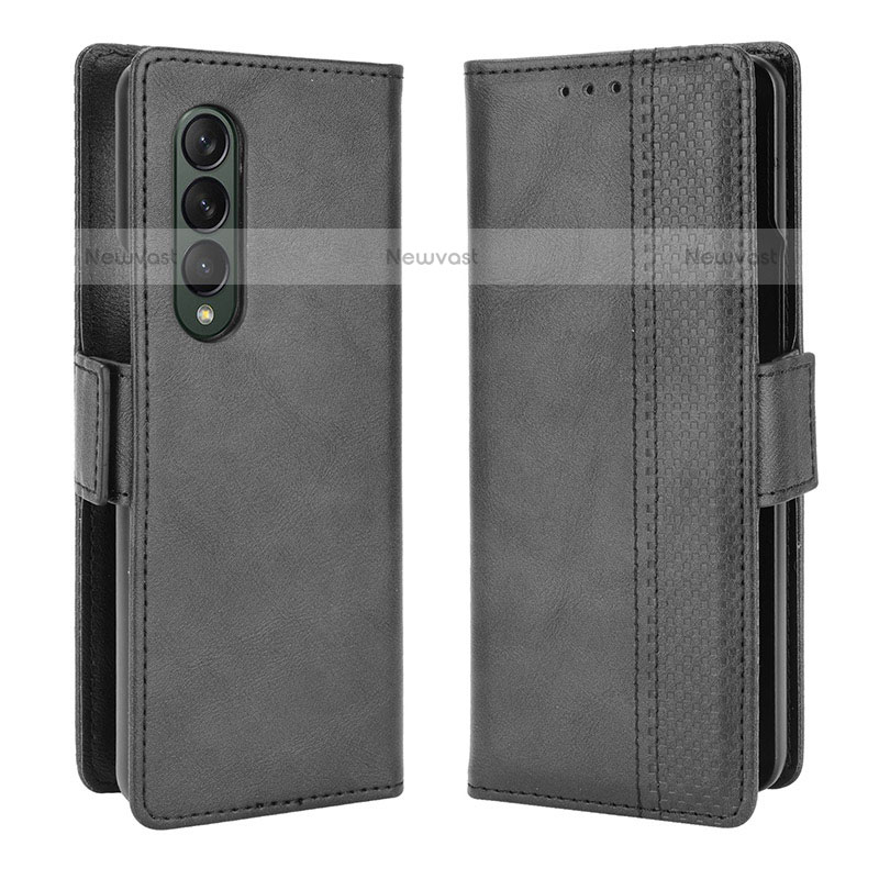 Leather Case Stands Flip Cover Holder B02Y for Samsung Galaxy Z Fold3 5G