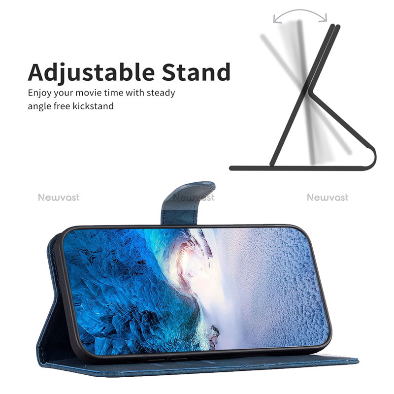 Leather Case Stands Flip Cover Holder B03F for Google Pixel 7 Pro 5G