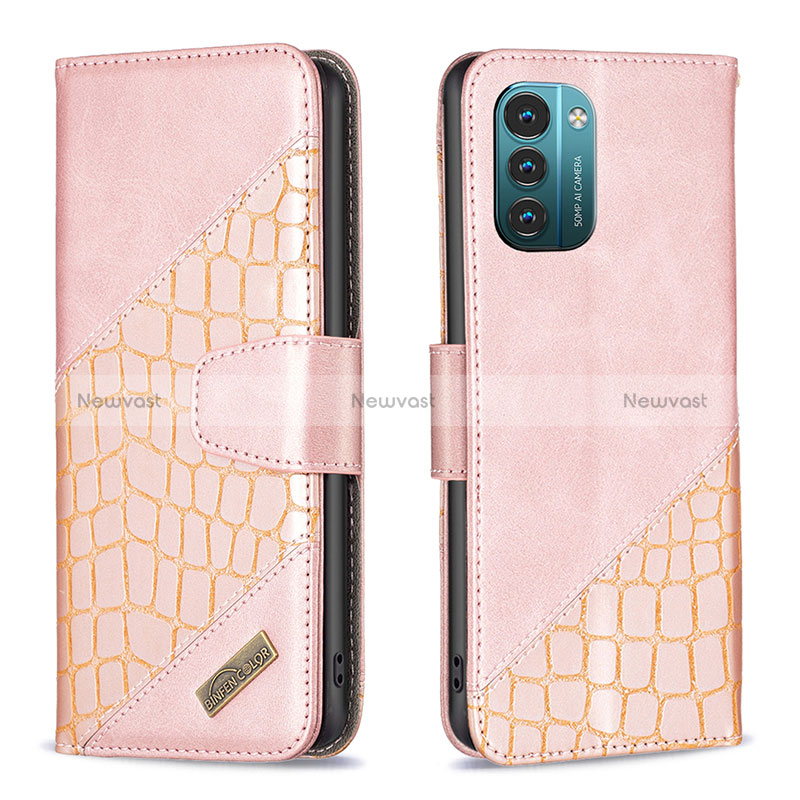 Leather Case Stands Flip Cover Holder B03F for Nokia G21