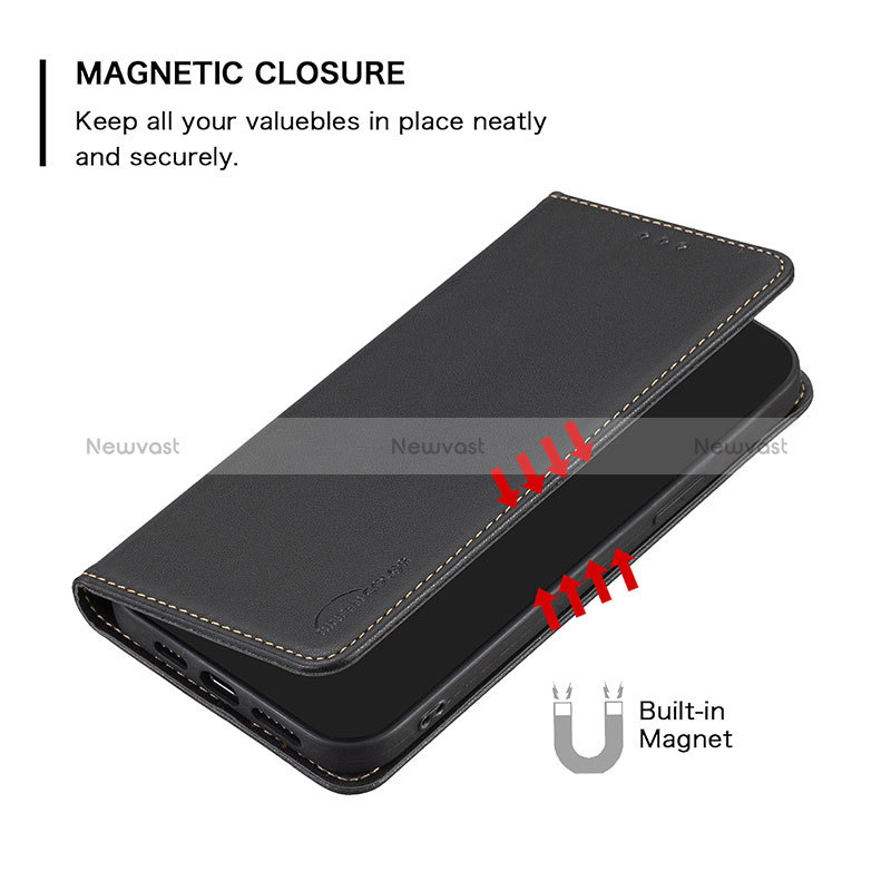 Leather Case Stands Flip Cover Holder B03F for Realme Narzo N55