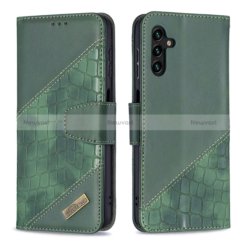 Leather Case Stands Flip Cover Holder B03F for Samsung Galaxy A04s