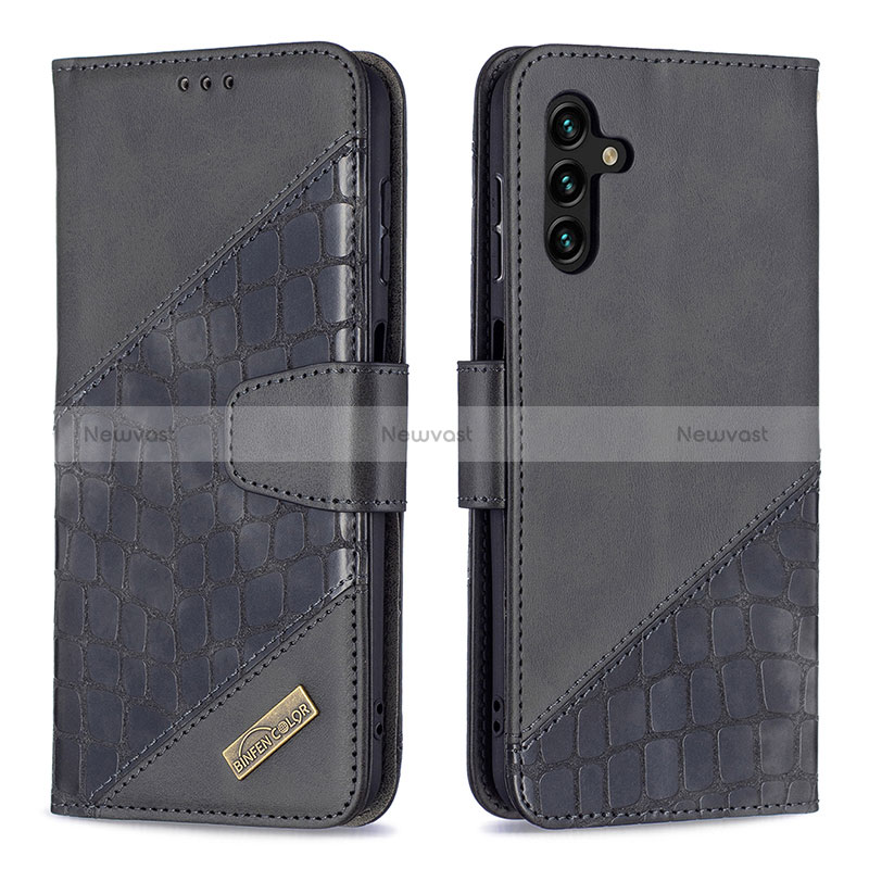 Leather Case Stands Flip Cover Holder B03F for Samsung Galaxy A04s