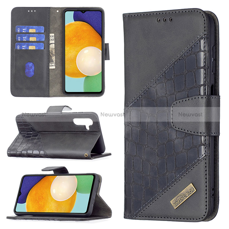 Leather Case Stands Flip Cover Holder B03F for Samsung Galaxy A04s