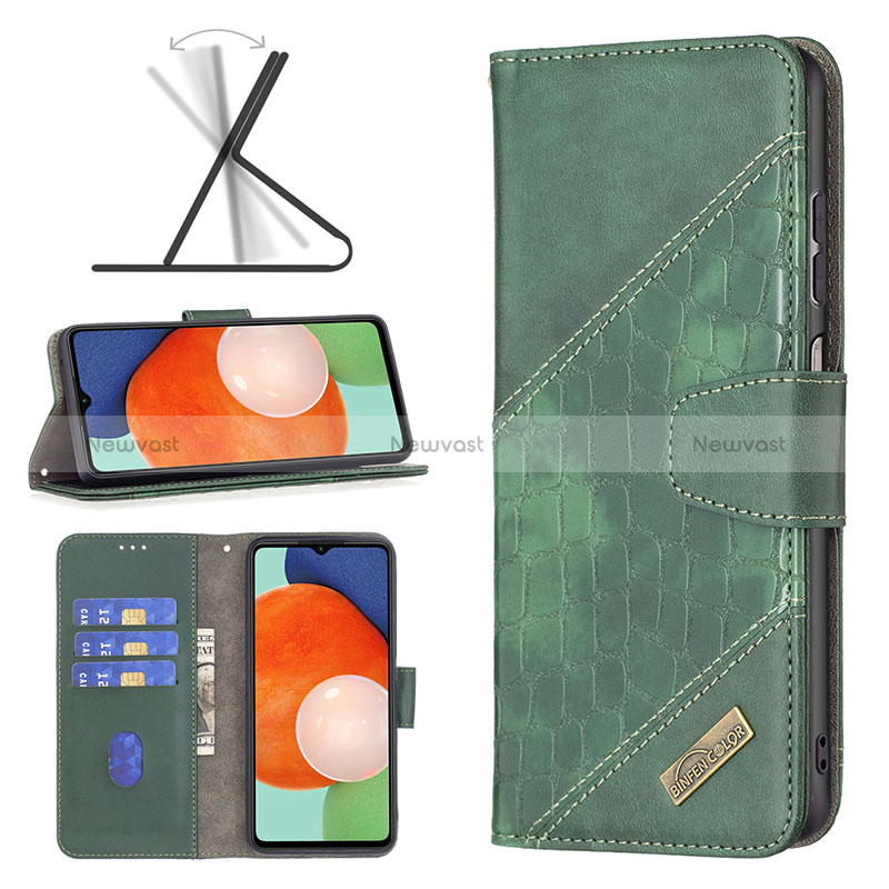 Leather Case Stands Flip Cover Holder B03F for Samsung Galaxy A13 4G