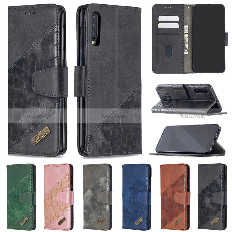 Leather Case Stands Flip Cover Holder B03F for Samsung Galaxy A30S