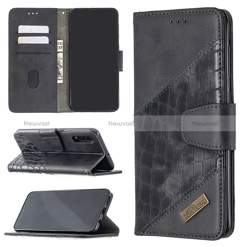 Leather Case Stands Flip Cover Holder B03F for Samsung Galaxy A30S