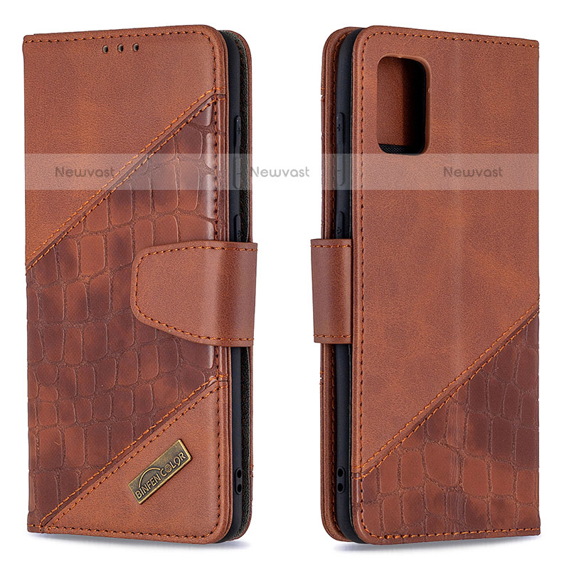 Leather Case Stands Flip Cover Holder B03F for Samsung Galaxy A31