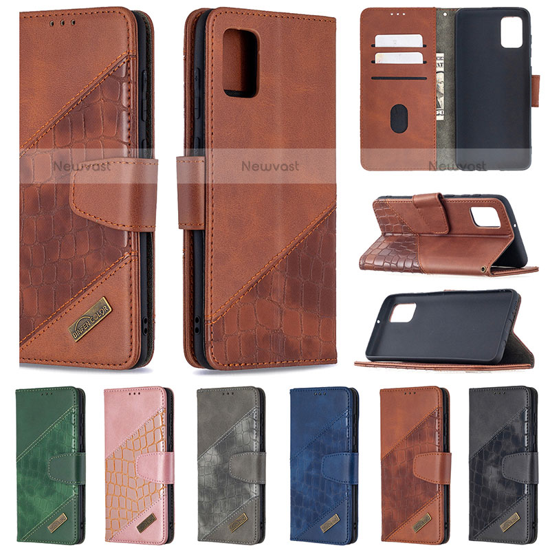 Leather Case Stands Flip Cover Holder B03F for Samsung Galaxy A31