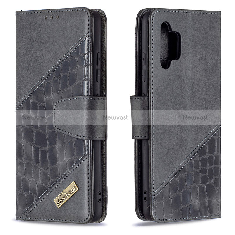 Leather Case Stands Flip Cover Holder B03F for Samsung Galaxy A32 4G