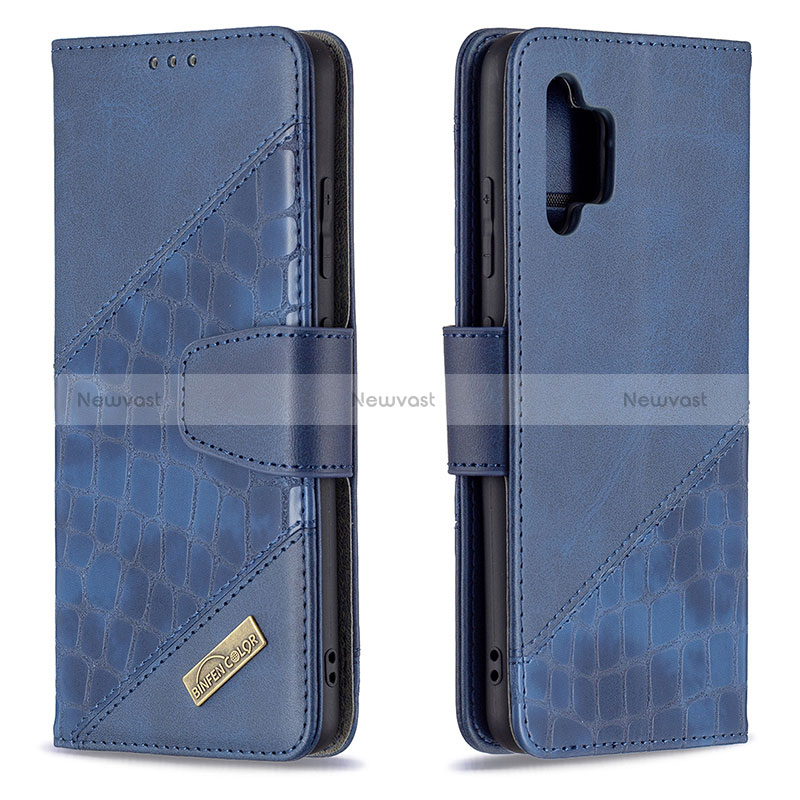 Leather Case Stands Flip Cover Holder B03F for Samsung Galaxy A32 5G
