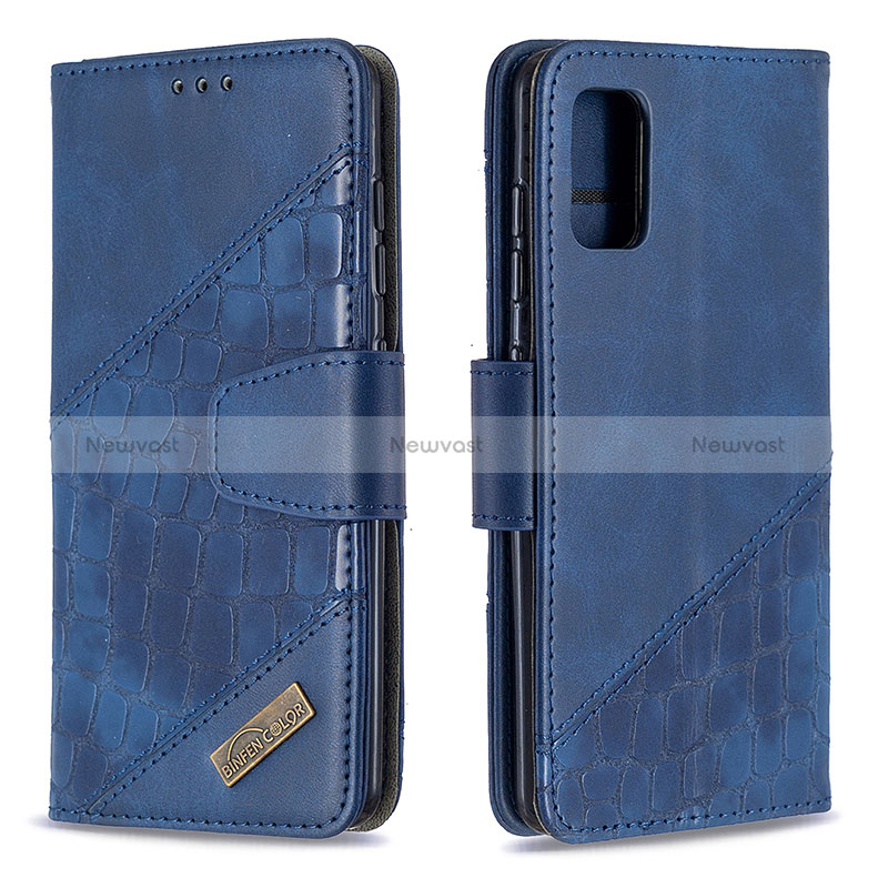 Leather Case Stands Flip Cover Holder B03F for Samsung Galaxy A41