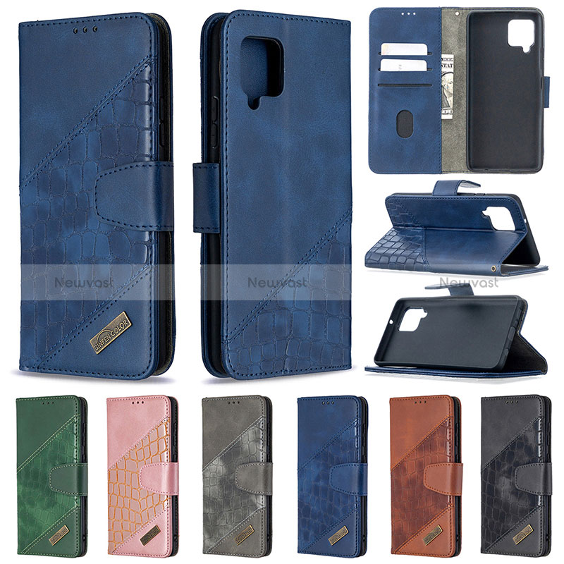 Leather Case Stands Flip Cover Holder B03F for Samsung Galaxy A42 5G