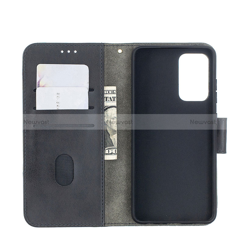 Leather Case Stands Flip Cover Holder B03F for Samsung Galaxy A52 4G