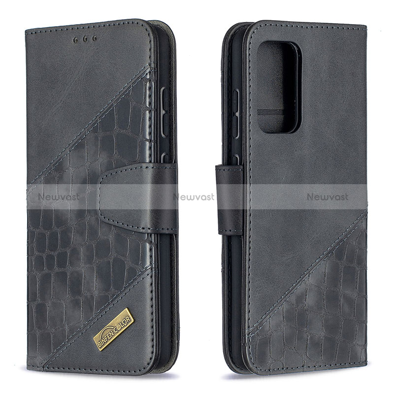 Leather Case Stands Flip Cover Holder B03F for Samsung Galaxy A52 4G
