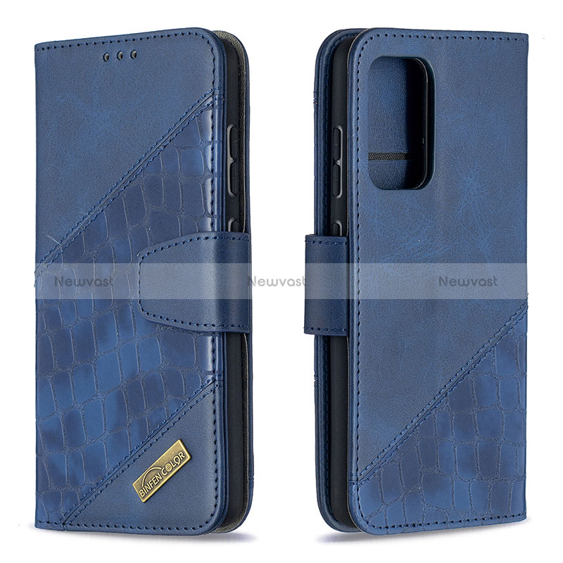 Leather Case Stands Flip Cover Holder B03F for Samsung Galaxy A52s 5G