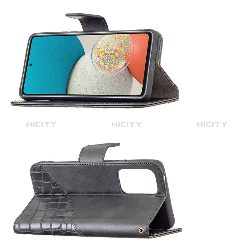 Leather Case Stands Flip Cover Holder B03F for Samsung Galaxy A53 5G