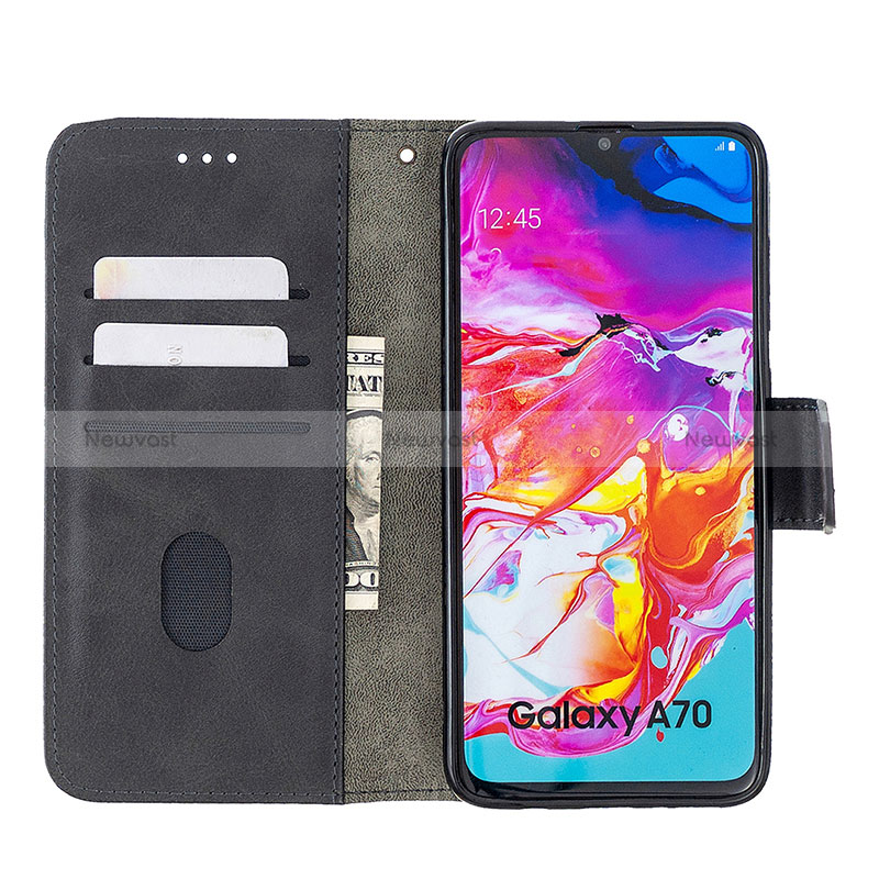 Leather Case Stands Flip Cover Holder B03F for Samsung Galaxy A70