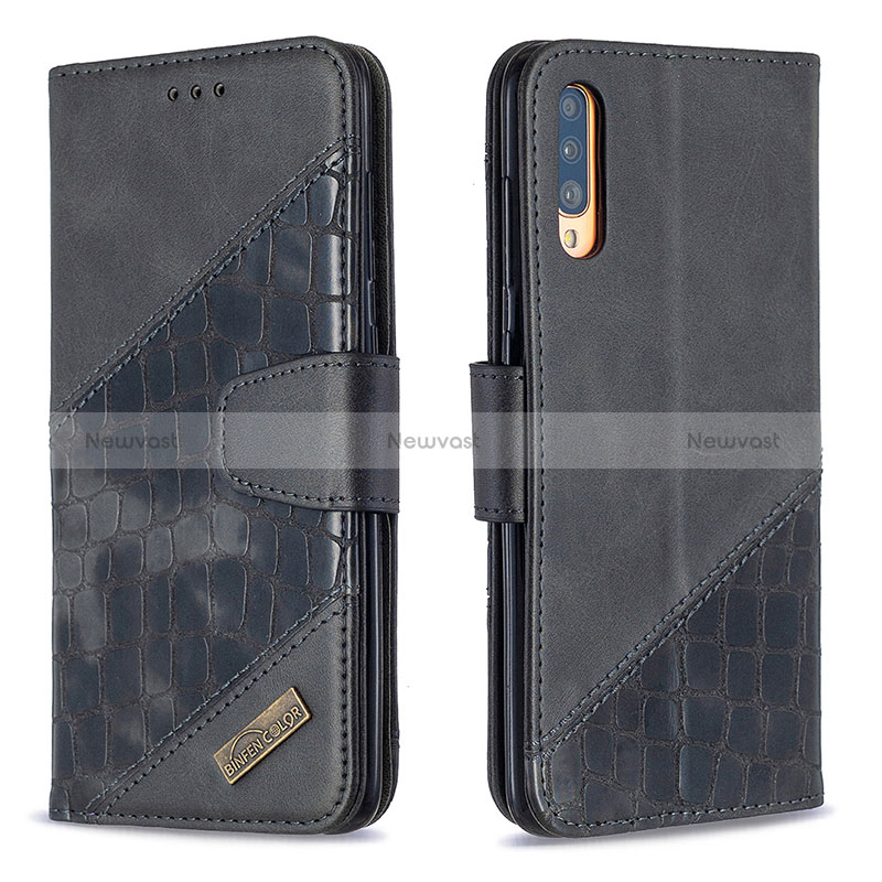 Leather Case Stands Flip Cover Holder B03F for Samsung Galaxy A70