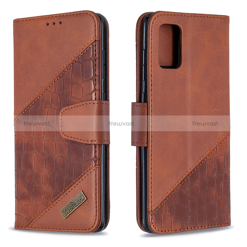 Leather Case Stands Flip Cover Holder B03F for Samsung Galaxy A71 5G