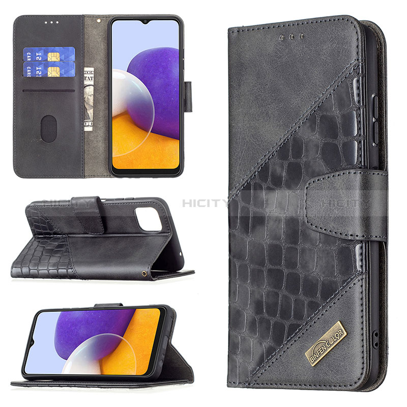 Leather Case Stands Flip Cover Holder B03F for Samsung Galaxy F42 5G