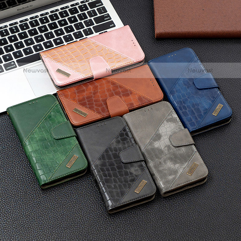 Leather Case Stands Flip Cover Holder B03F for Samsung Galaxy M11