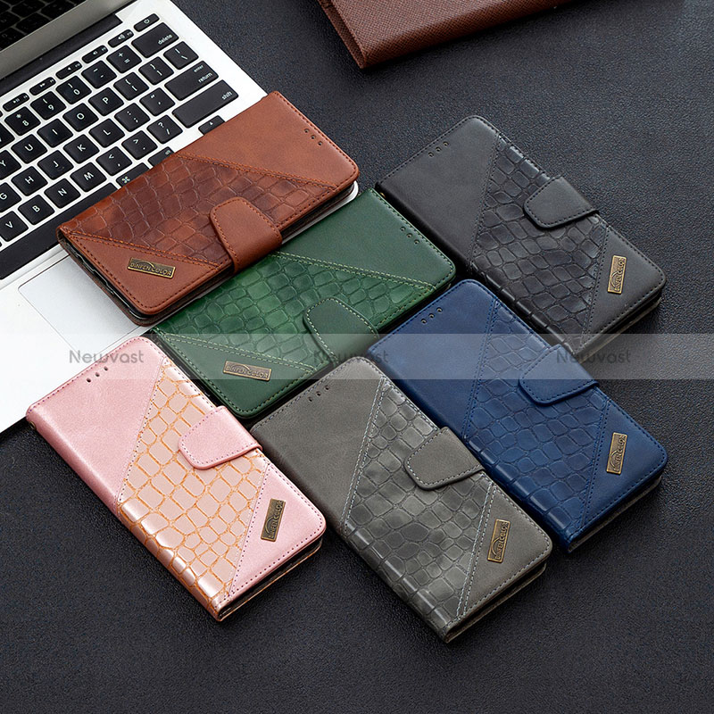 Leather Case Stands Flip Cover Holder B03F for Samsung Galaxy M40S