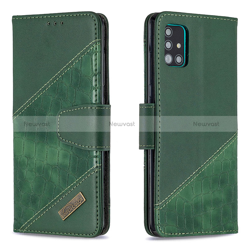 Leather Case Stands Flip Cover Holder B03F for Samsung Galaxy M40S