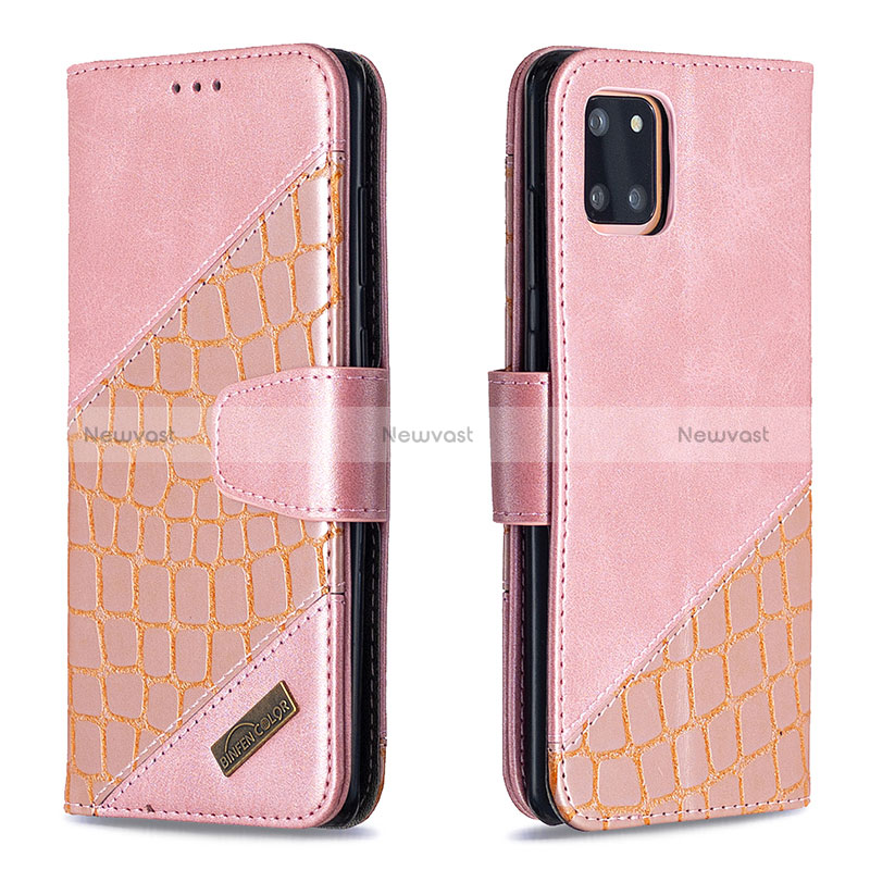 Leather Case Stands Flip Cover Holder B03F for Samsung Galaxy M60s